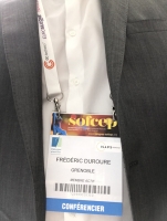 Badge du Dr. Duroure au congrès de la SOFCEP 2018