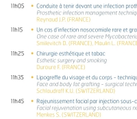 Détail du programme du congrès SOFCEP, Lyon 2018