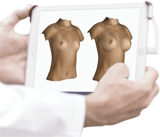 Photo d'une consultation 3D de chirurgie esthetique